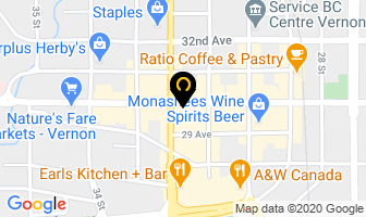 Spartan Woodworks in Vernon map