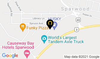 Sparwood Husky in Sparwood map