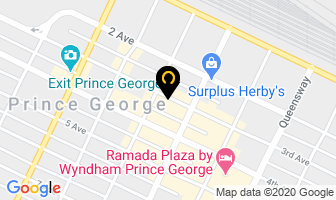 Speedy Cash Payday Advances in Prince George map