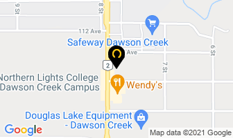 Speedy Glass in Dawson Creek map