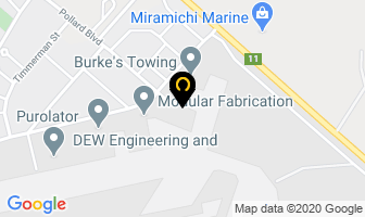 Speedy Glass in Miramichi map