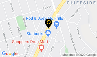 Spin Cycle Laundromat & Platinum Cleaners in Scarborough map