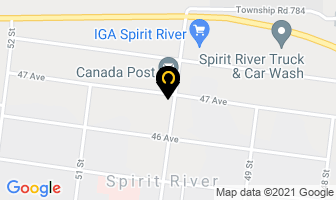 Spirit River Hotel Ltd in Spirit River map