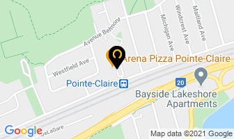 Spiros Pizza in Pointe-Claire map