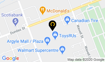 Sport Chek Argyle Mall in London map