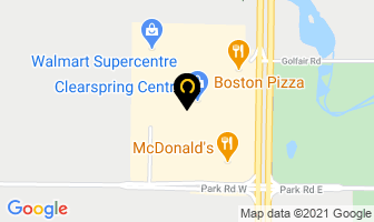 Sport Chek Clearspring Centre in Steinbach map
