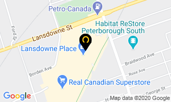 Sport Chek Lansdowne Place in Peterborough map