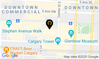 Sport Chek Stephen Avenue in Calgary map