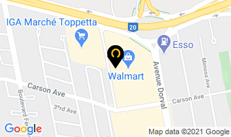 Sports Experts in Dorval map
