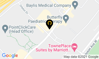 Sprains & Strains in Mississauga map
