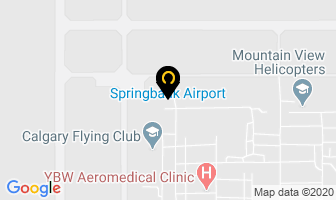 Springbank Airport in Calgary map