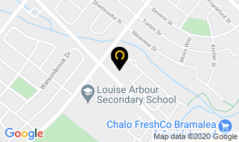Springdale Animal Hospital in Brampton map