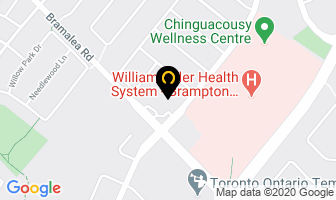 Springdale Chiropractic Centre in Brampton map