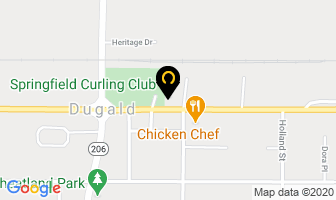 Springfield Curling Club in Dugald map