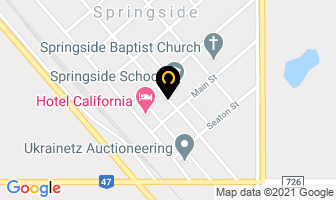 Springside School in Springside map