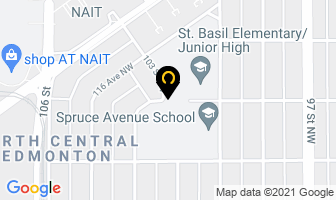 Spruce Avenue Community Centre (1994) in Edmonton map