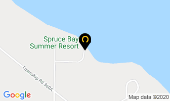 Spruce Bay Summer Resort in Red Deer County map