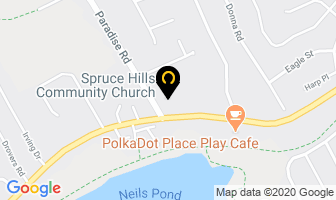 Spruce Hills Community Church in Paradise map