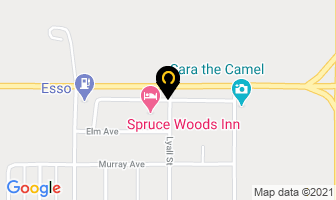 Spruce Woods Inn in Glenboro map