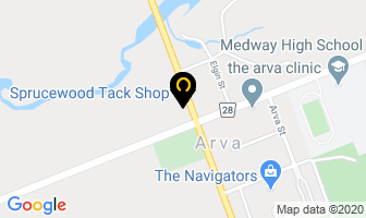 Sprucewood Tack Shop in Arva map