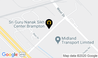 Sri Guru Nanak Sikh Center Brampton in Brampton map