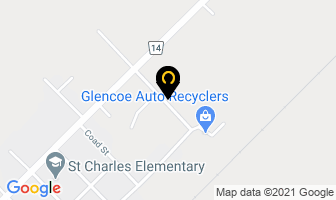 St Charles Parish in Glencoe map