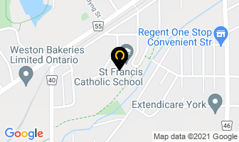 St Francis Daycare in Sudbury map