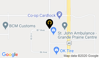 St John Ambulance in Grande Prairie map