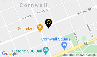 St John's Presbyterian Church in Cornwall map