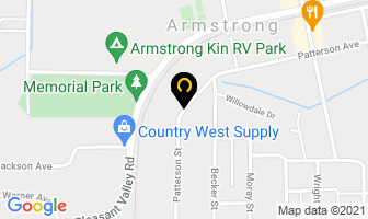St Joseph Catholic Church in Armstrong map