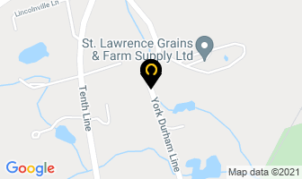 St Lawrence Grain Ltd in Stouffville map