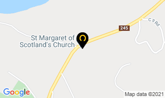 St Margaret's Church in Antigonish map