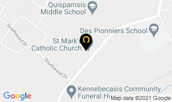 St Mark's Catholic Church in Quispamsis map