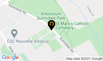 St Mary's Catholic Cemetery in Barrie map