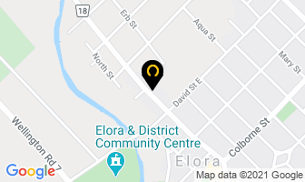 St Mary's Church in Elora map