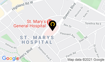St Mary's General Hospital in Kitchener map