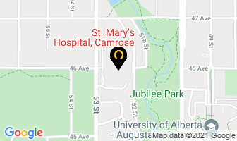 St. Mary's Hospital in Camrose map