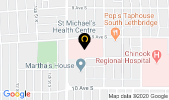 St Michael's Health Centre in Lethbridge map
