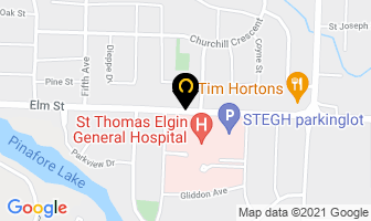 St Thomas Elgin General Hospital in St. Thomas map