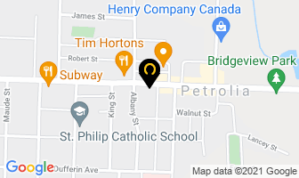 St Vincent De Paul in Petrolia map