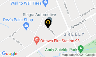 Stagra Automotive Ltd in Ottawa map
