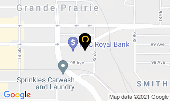Staindent Dental Lab in Grande Prairie map