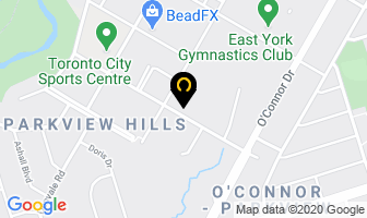 Stained Glass Services in Orillia map