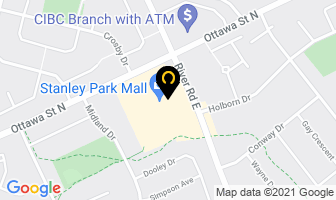 Stanley Park Dental Care in Kitchener map