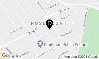 Stanley Park Rosemount Preschool Inc in Kitchener map