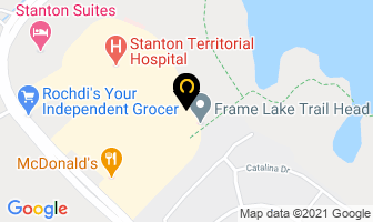 Stanton Territorial Hospital Surgery Unit in Yellowknife map