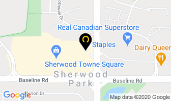 Staples in Sherwood Park map