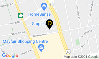 Staples in Victoria map