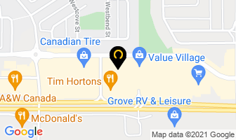 Staples in Spruce Grove map