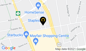 Staples in Victoria map